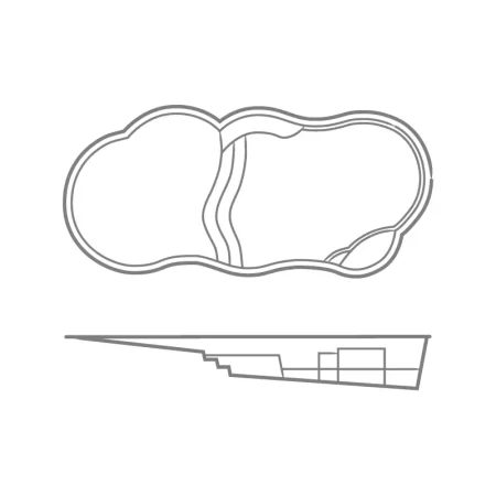 Sandal Beach Entry 16' x 34.5' 5'8"